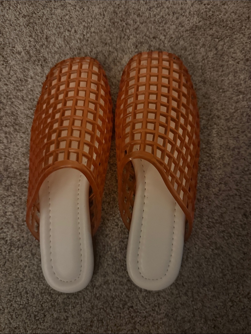 Woven Slide Mule in Brown - Women's Casual Slip-On